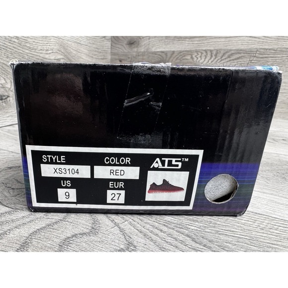 ATS Usb Led Light Glow Shoes Kids Size 9 Red Sneakers Flashing Colors NIB - Picture 8 of 8